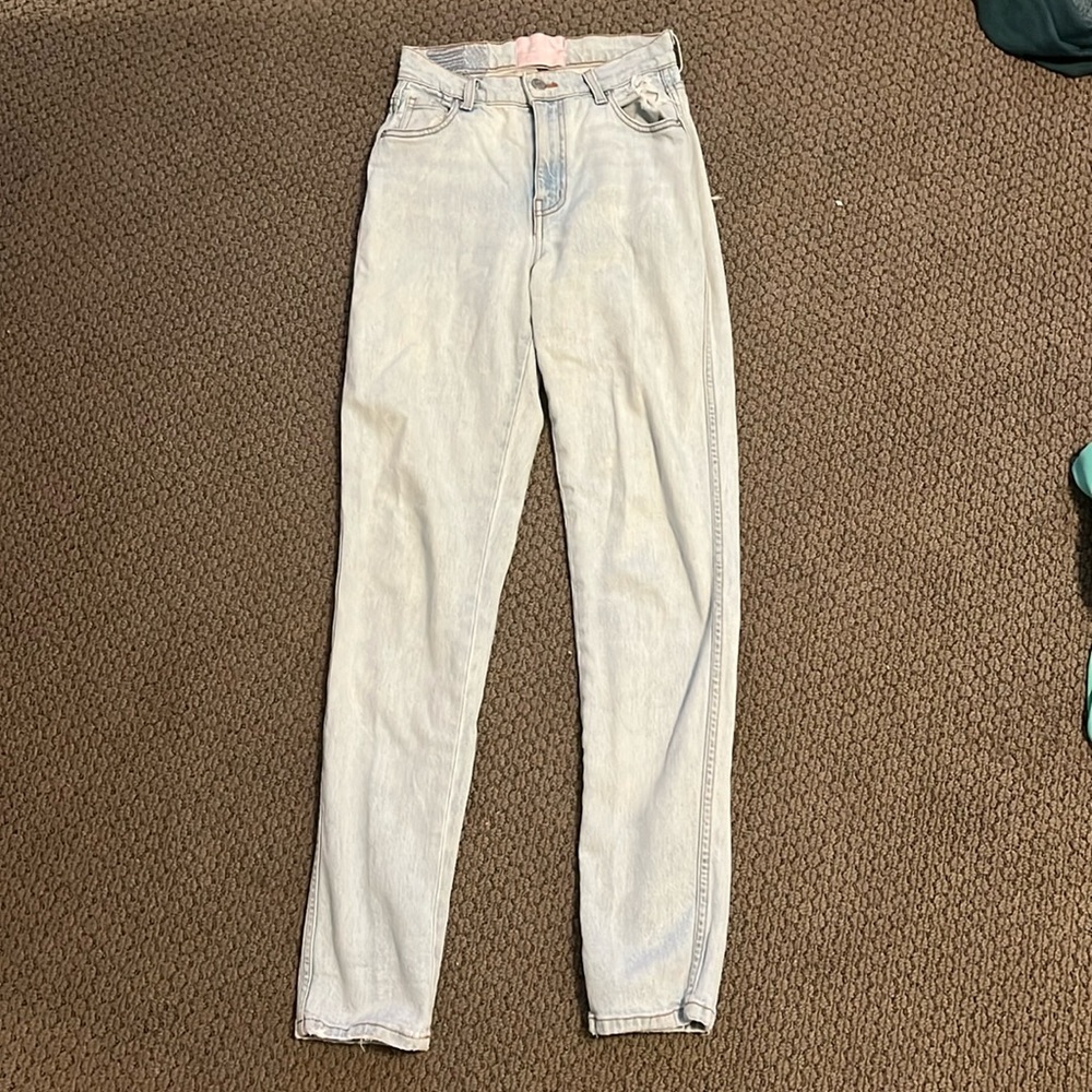 Light washed Revice straight leg jeans